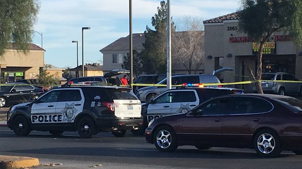A man has died after being shot in the chest by a suspect outside an east Las Vegas grocery store, Metro police confirmed. Lt. Cervantes said two men were involved in a verbal confrontation, then what police called a fist-fight in the parking lot of Cabana Food Market near Owens Avenue and Sandhill Road Saturday afternoon.