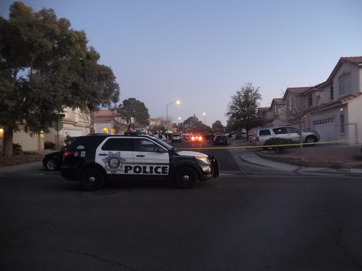A man broke into a home and shot another man, then kidnapped a woman. The woman escaped and is safe, but the man who was shot died at the hospital. The shooter is in custody after a chase that ended in a crash near Tropicana and the I-15