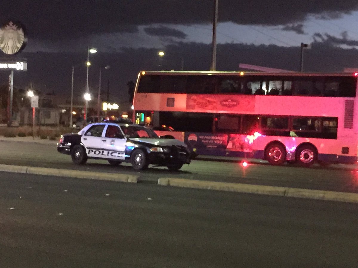 Police activity at intersection of Charleston and Decatur