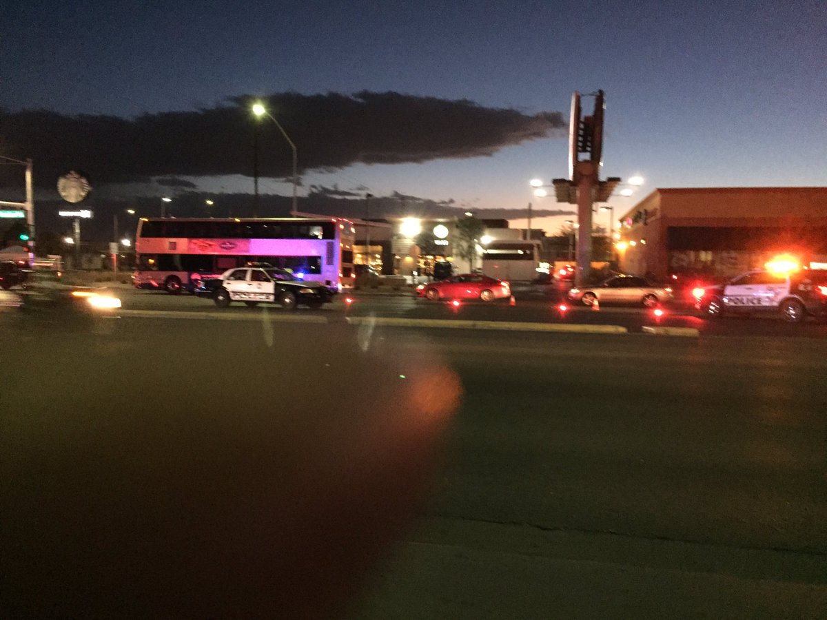 Police activity at intersection of Charleston and Decatur