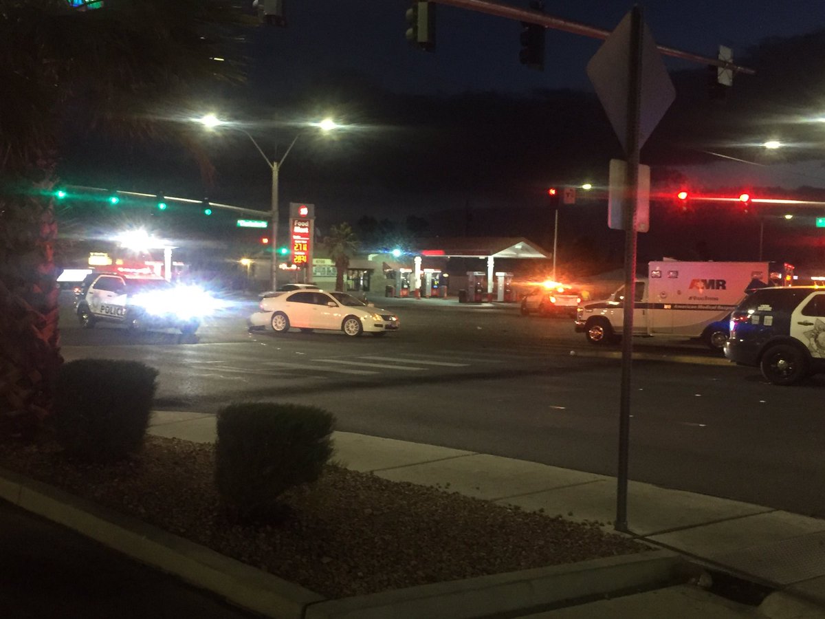 Police activity at intersection of Charleston and Decatur
