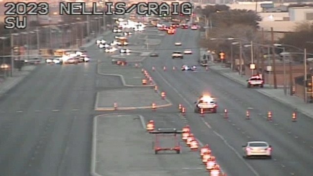 Las Vegas Metro police said they are investigating a crash involving a pedestrian Tuesday morning.  Officers responded to the collision just after 5 a.m. near Craig Road and Nellis Boulevard.  Police said a man was crossing Craig when he was struck by a sport utility vehicle traveling westbound. 