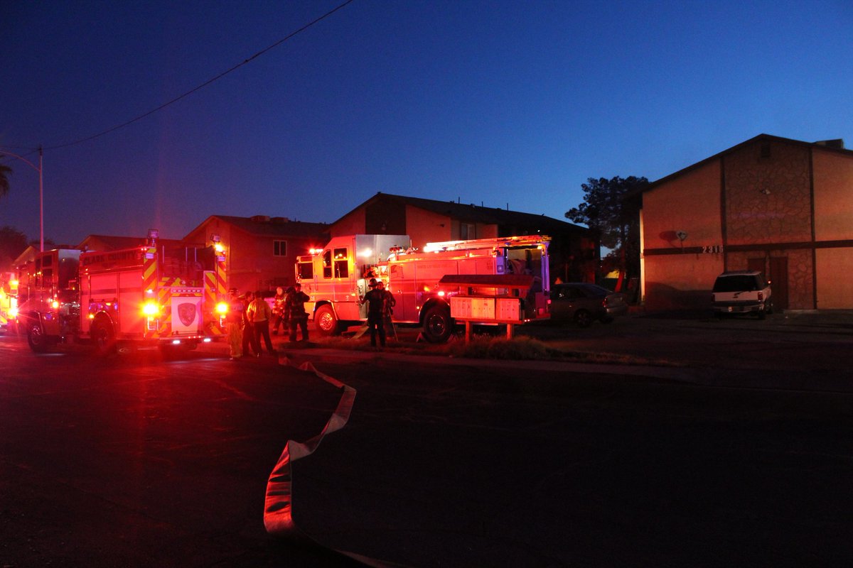North Las Vegas police and firefighters are responding to a fire at an apartment complex near Civic Center and Cheyenne in NLV RJNow   
