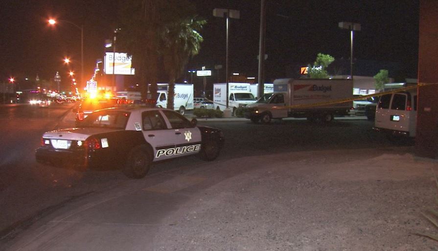 Metro homicide Lt. Ray Spencer said a bystander initially reported the incident to dispatch as a car crash shortly after midnight on Rogers Street, near Tropicana Avenue and Arville Street. The witness approached the driver of the vehicle and noticed a man suffering from a gun shot wound to the chest, police said. Man was taken to University Medical Center where he was pronounced dead from multiple gun shot wounds. 