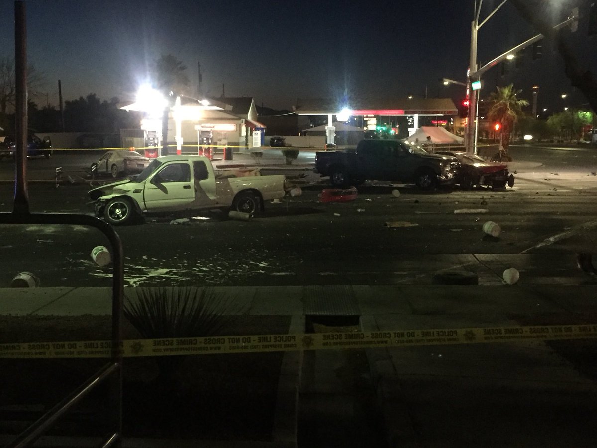 Crash this morning near Charleston and Decatur   