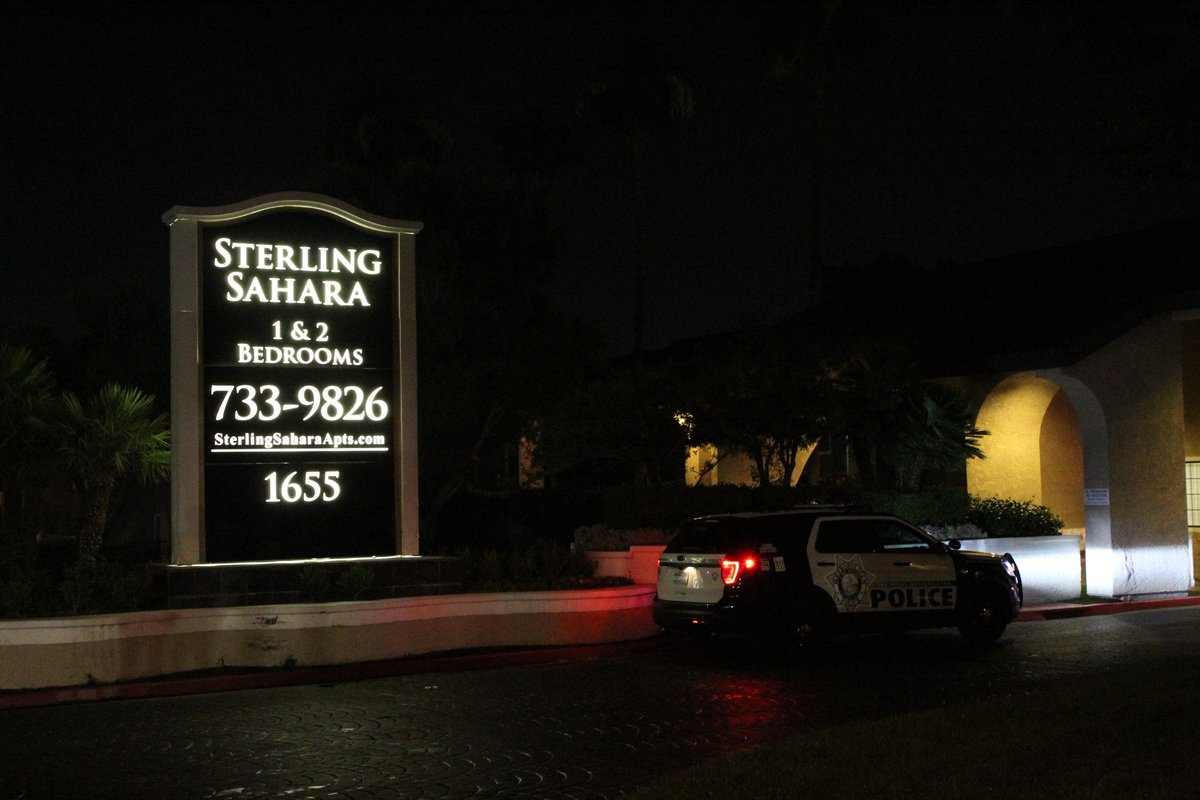 Lots of police on scene at this apartment complex on Sahara near Maryland.