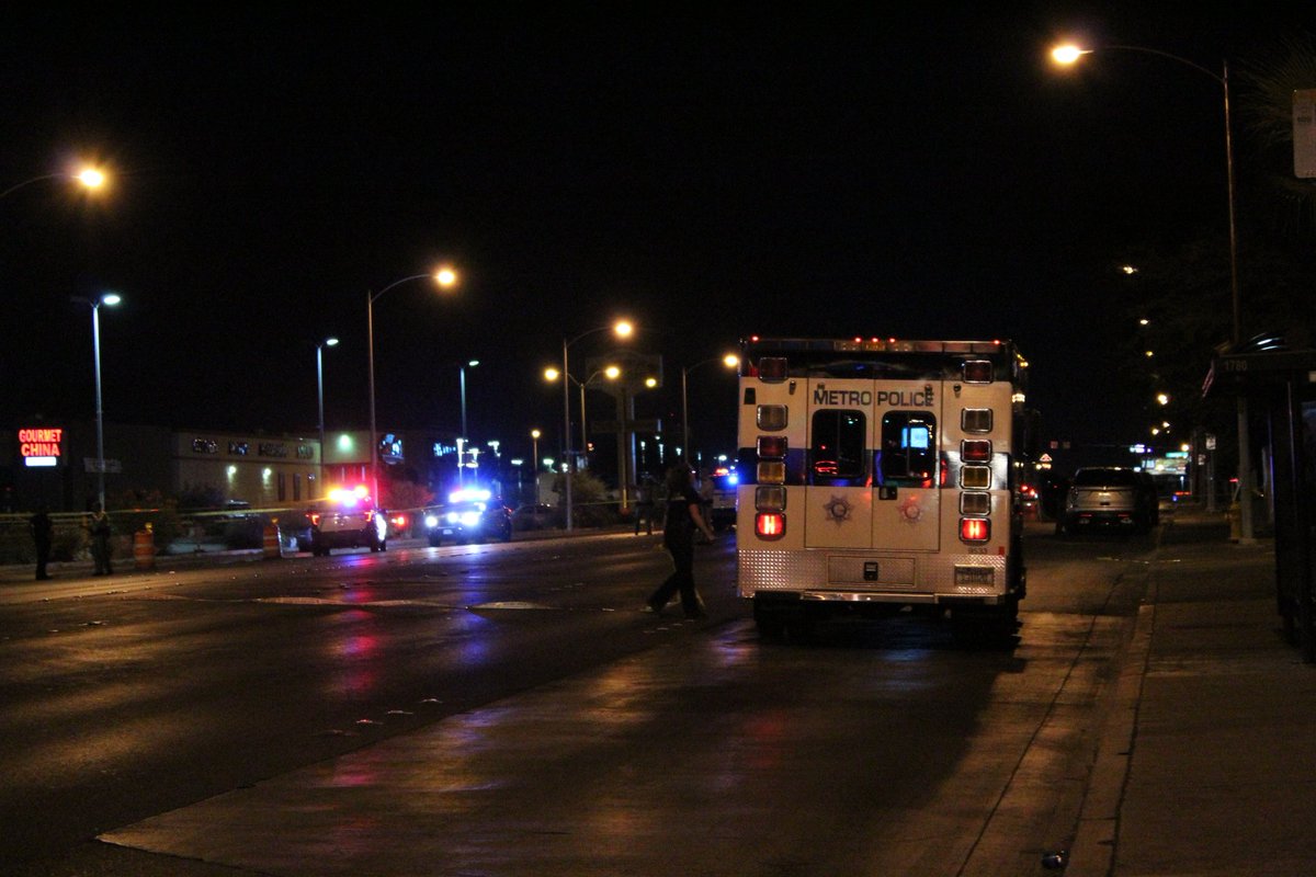 Metro's CSI truck just pulled up to the scene. The strip mall itself is at 2797 S. Maryland Parkway. Police will be on-scene for a few more hours. Avoid the area