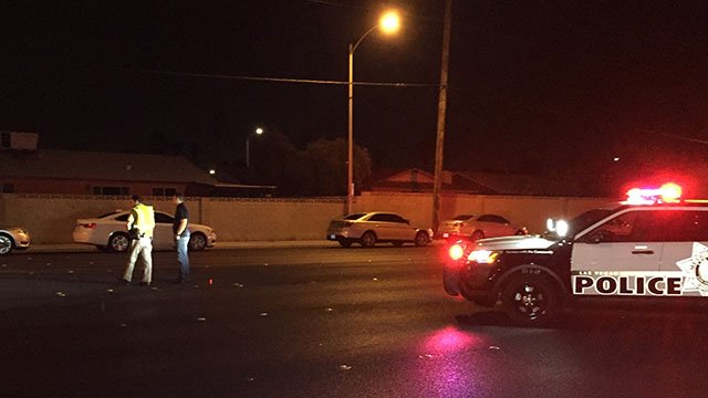 Police responded to an officer-involved shooting that occurred in east Las Vegas early Friday morning. Patrol officer was trying to do a traffic stop on a black Dodge Durango near the intersection of East Desert Inn Road and Boulder Highway. The driver didn’t stop the car and then headed north on Lamb Boulevard at about 12:36 a.m.