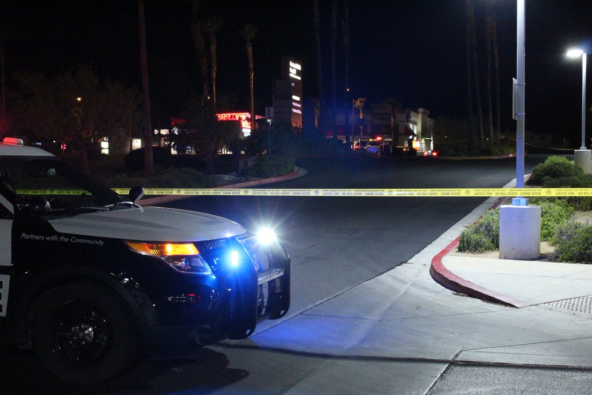 Metro officers are blocking one of the entrances to Centennial Hills Hospital in the northwest valley