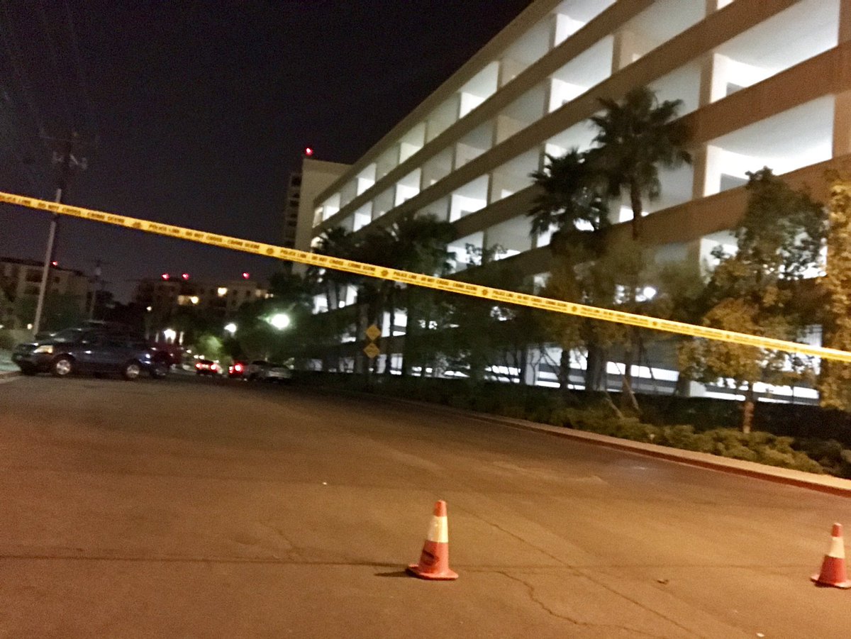 Homicide investigation at Tahiti Village. Medical personnel found a person bleeding