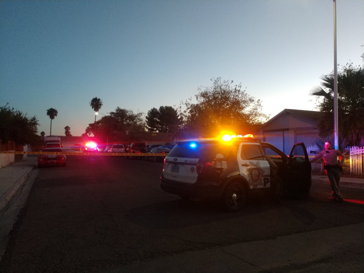 Las Vegas police are investigating after a person was stabbed in a neighborhood near Charleston and Christy in the east valley