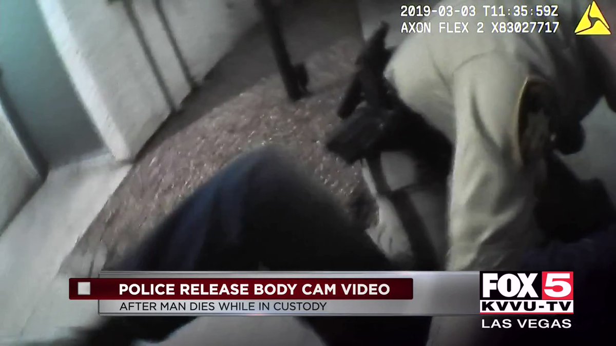 Las Vegas police released body cam video after a man died in custody this week.    