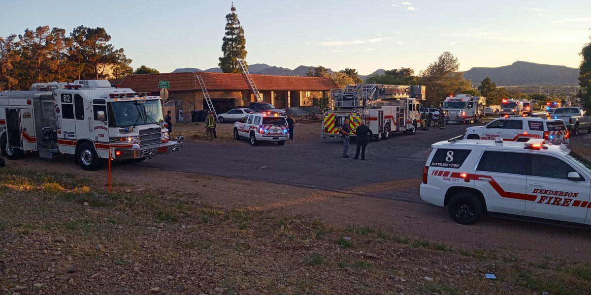 One man suffered life-threatening injuries in a home fire in southeast Henderson tonight