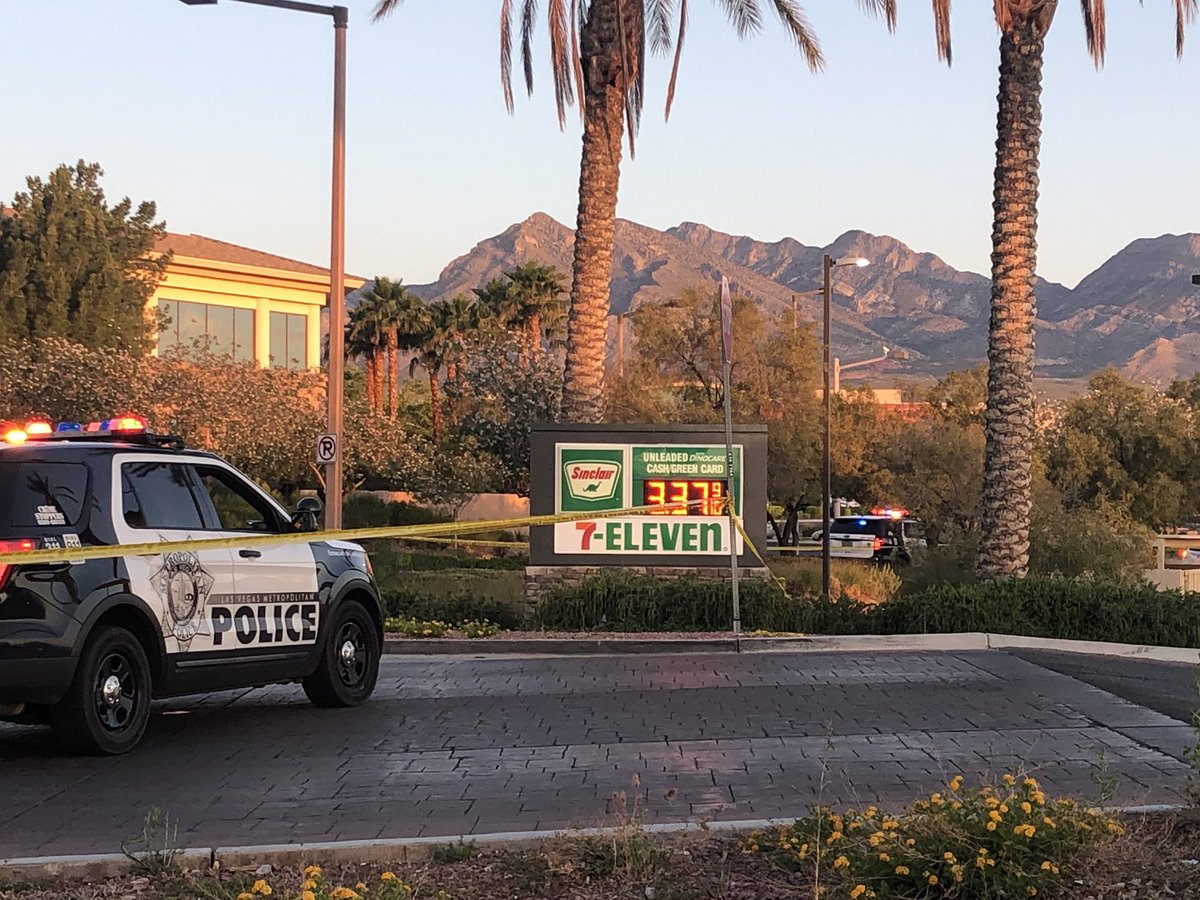 At 711 near Town Center and Covington. Police say they located 2 suspects connected with armed robberies parked here. Police say male suspect pulled out gun, that's when officers fired. One man and one woman taken to UMC, in stable condition