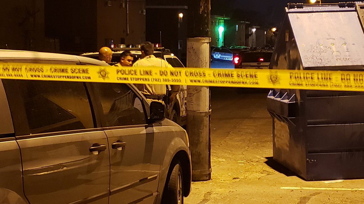 Shooting investigation in the 1300 block of East Desert Inn. Large Metro presence but relatively calm scene.