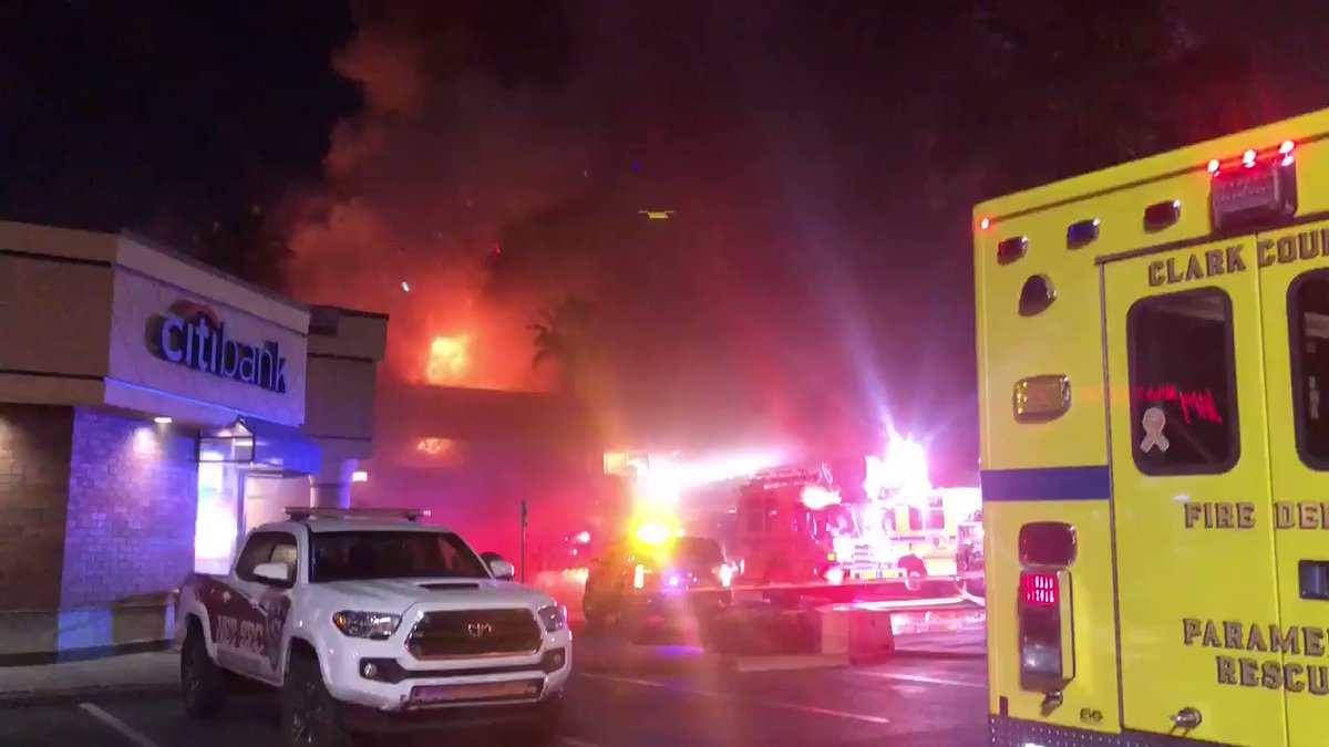 From a closer vantage point you can feel the heat coming from the building. Fire crews working from all angles to fight the two-alarm fire.   