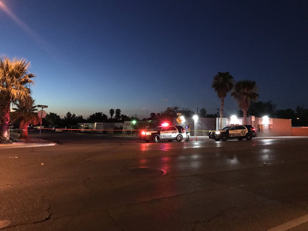 LVMPD say at least one officer shot a suspected car thief overnight near Desert Inn and Sandhill