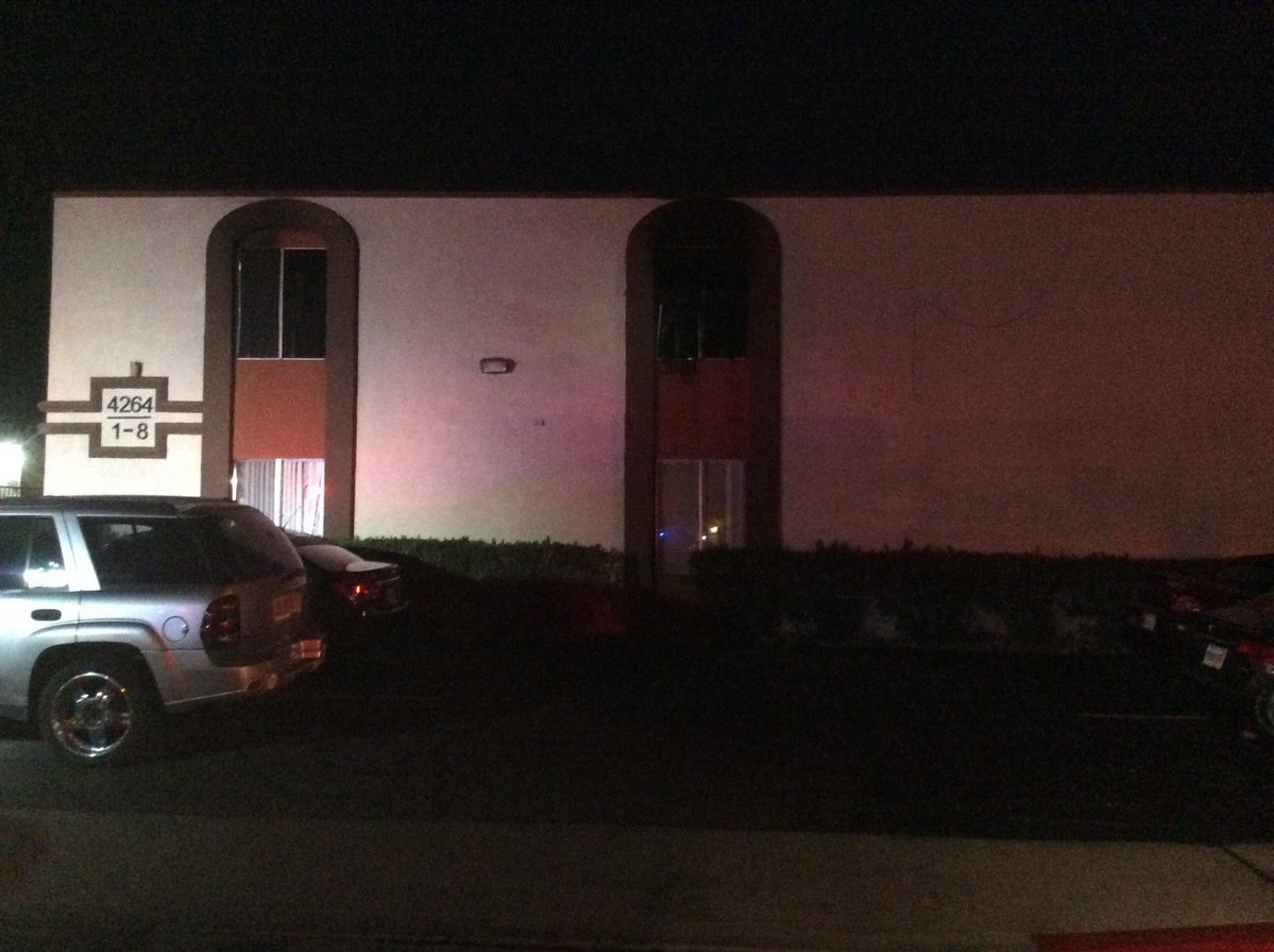 4264 Silver Dollar Ave 2-Alarm fire in 1 upstairs apt of 8 unit/2-sto apt bldg, 1 injury to UMC-lacerations/glass, $75K dmg, 19 people displaced from 2 apartments, fire is OUT, unattended cooking cause, crews picking up & clearing, 1 pet dog deceased 