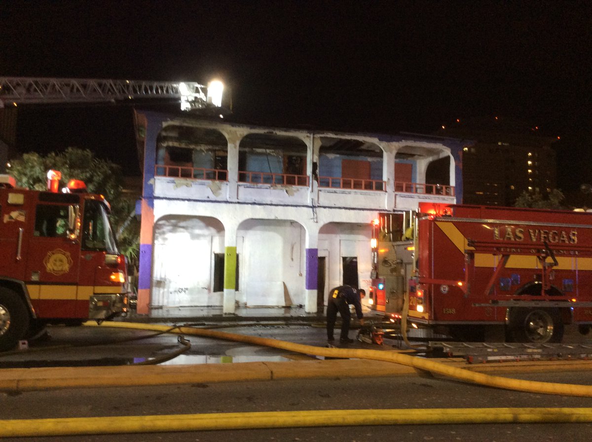 Historic building once known as Victory Hotel caught fire early this morning