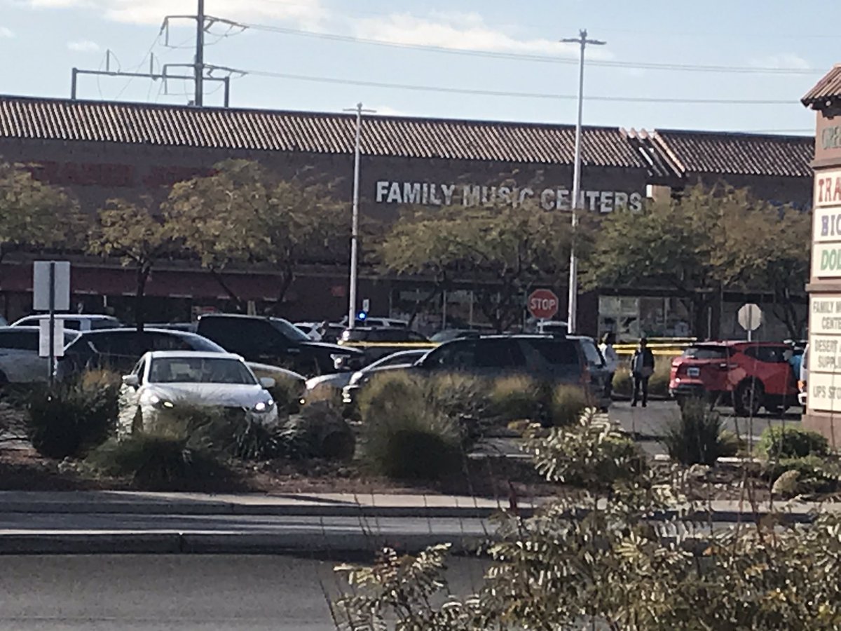Part of the Green Valley Plaza is shut  down in Henderson. Police say they're investigating an officer-involved shooting there this morning.