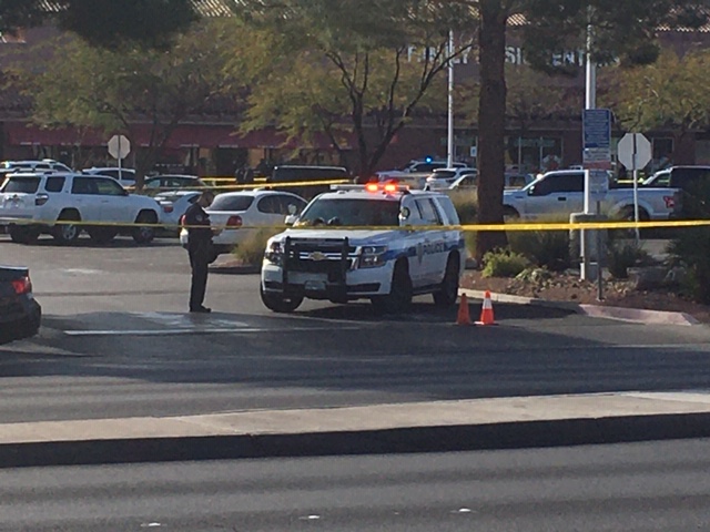 The officer involved shooting happened after police received a call about a man with a knife threatening to stab someone in the area. The suspect was transported and is in critical condition, per Henderson Police