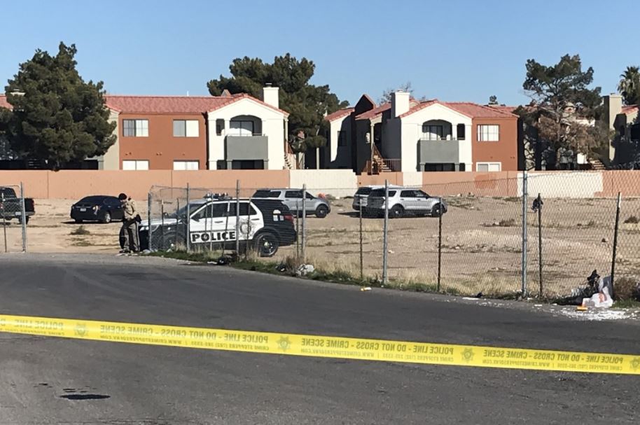 LVMPD remains at scene where a body may have been found near Nellis, Vegas Valley