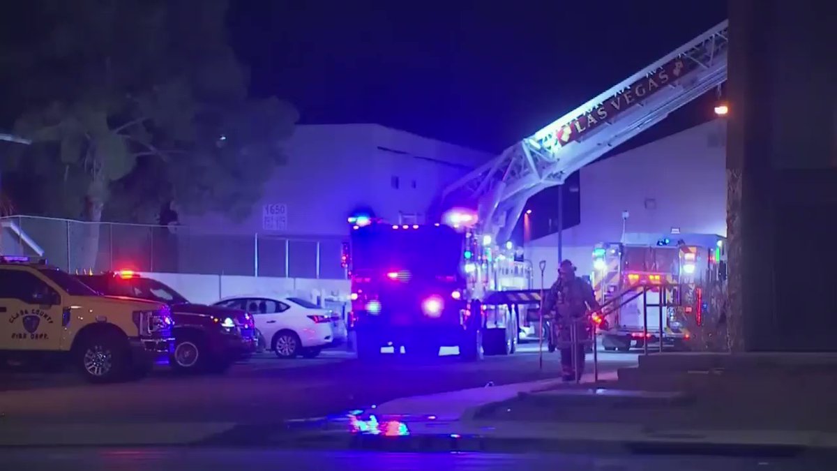 ClarkCountyFD officials responded to a structure fire near Owens and Nellis early this morning.