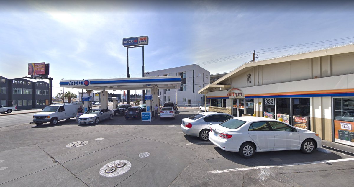 LasVegasFD is responding to a call at a gas station on Charleston Boulevard near 4th Street. Authorities say there was light haze in the building. Crews are looking for a source, no flames found. No injuries to report.  