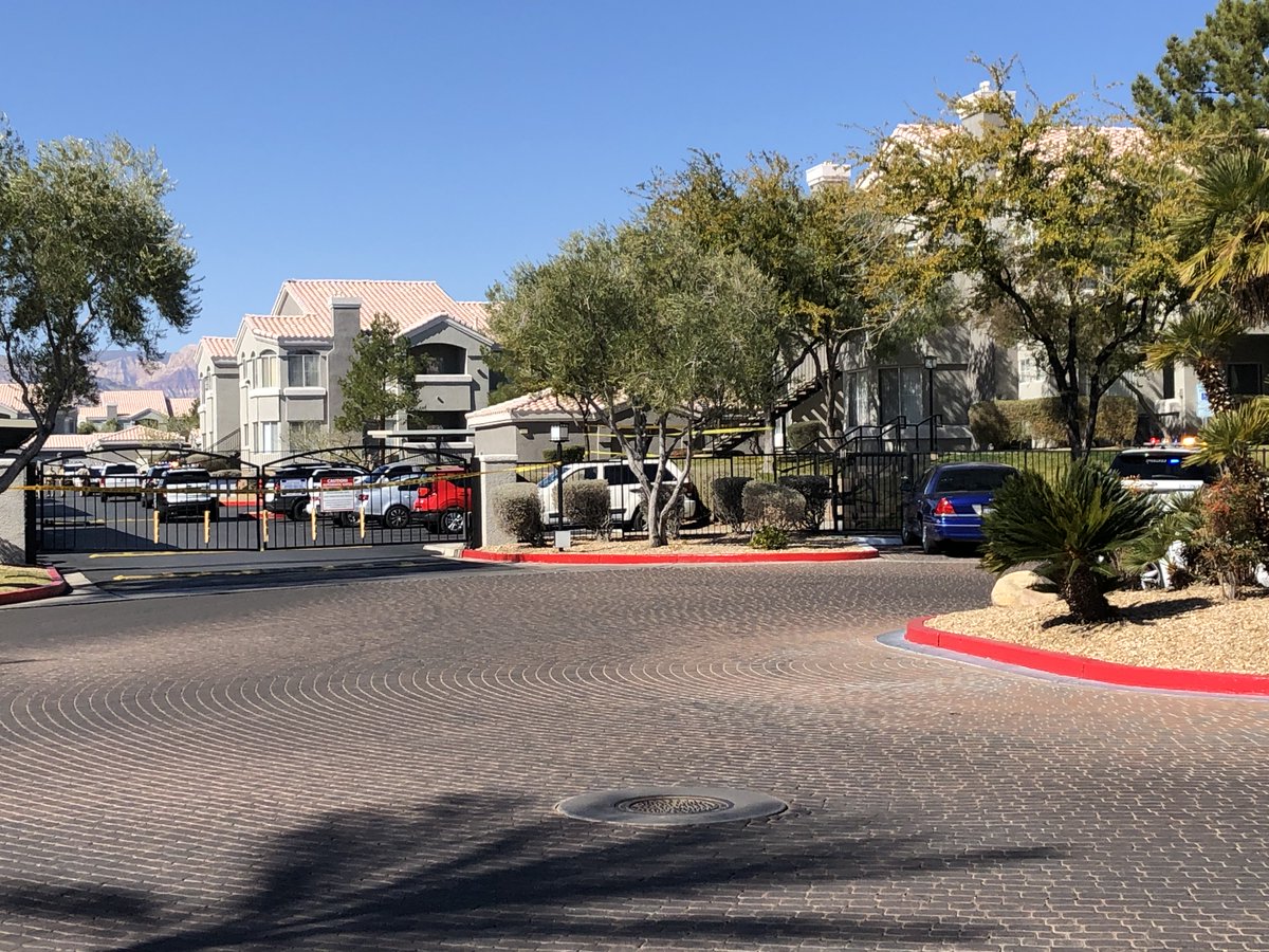 Las Vegas police are on scene of a fatal shooting at an apartment complex in the west valley. 