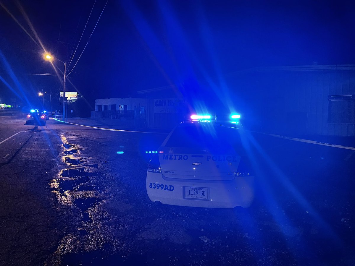 @MNPDNashville investigating a shooting off Dickerson Pike. The parking lot of a building under renovation has been roped off. Police say a man was shot and taken to the hospital. Working to get his condition and if they're looking for a suspect