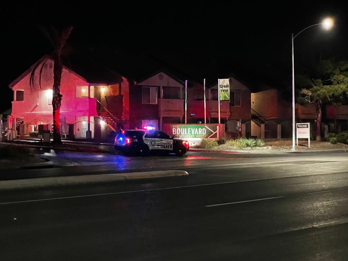 OFFICER INVOLVED SHOOTING near Nellis and Vegas Valley. @LVMPD on scene. photo from @hectormejianews. 