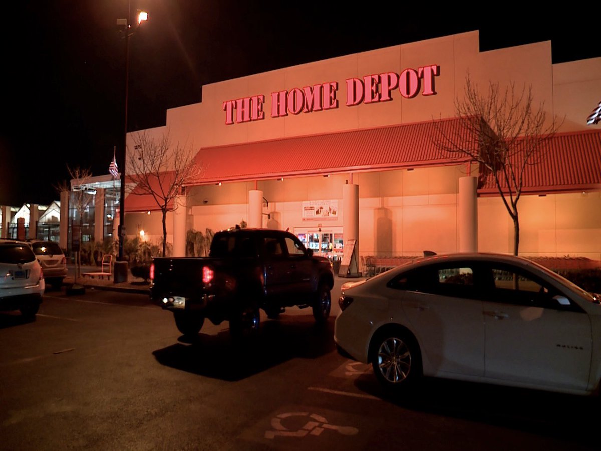 Suspects are now in custody after a shooting at this Home Depot on Craig and MLK Blvd left one employee injured.