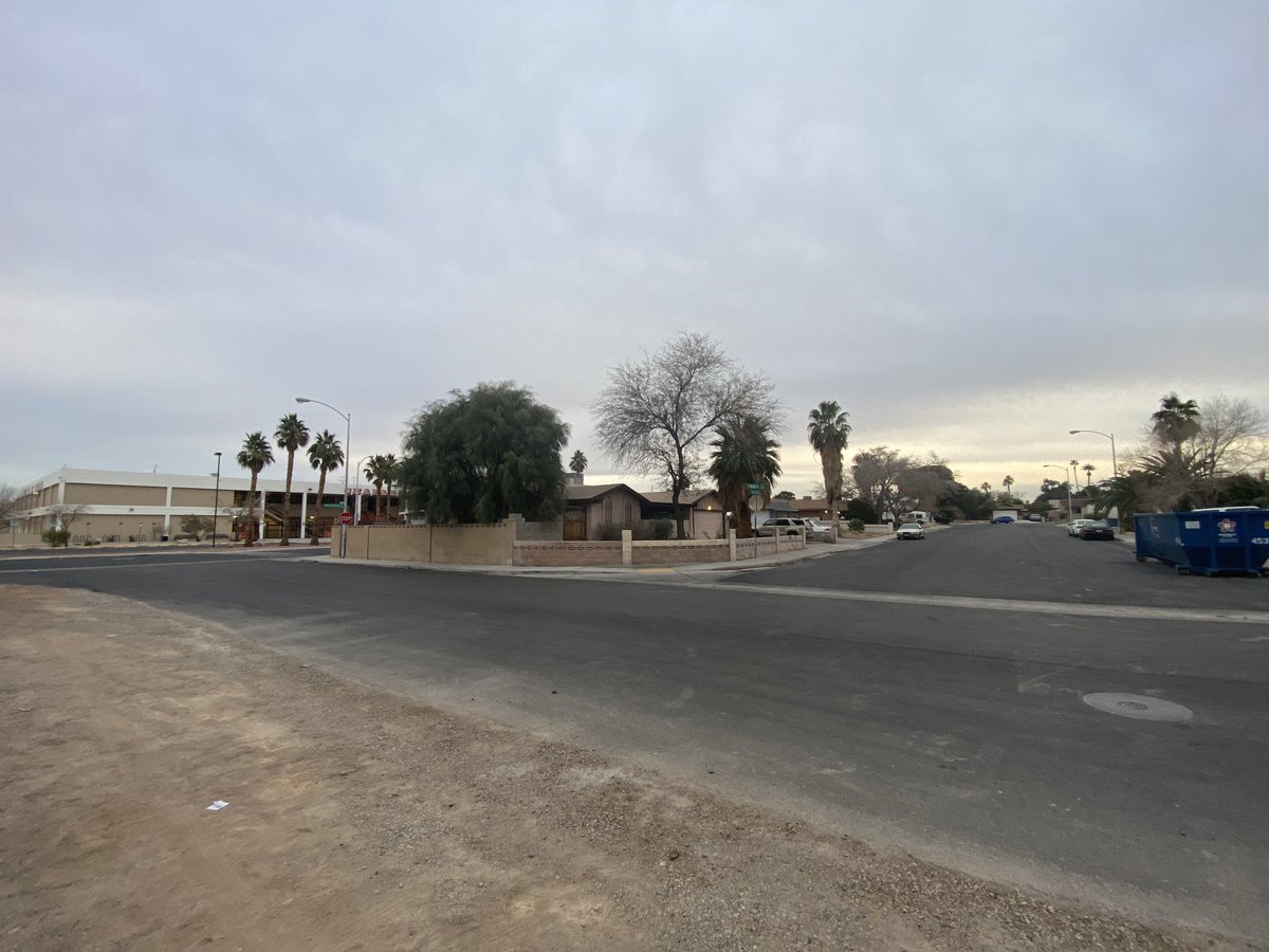 Shooting investigation is now cleared. Officer on scene says the shooting happened on Don Carlos and E Katie Dr, which you can see on the right in this photo. Chaparral HS is on the left showing how close it was. 