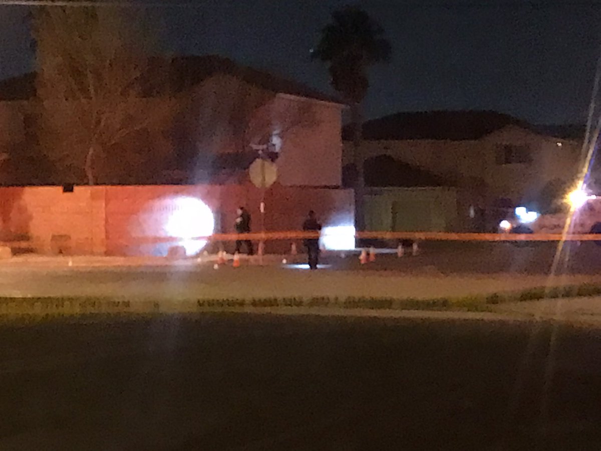 North Las Vegas Police are investigating a shooting near Gold Crest Park near Craig and Revere. One person taken to the hospital. Revere is shut down between Craig and Cheyenne, and police have markers down on the road near Glenlake Ave