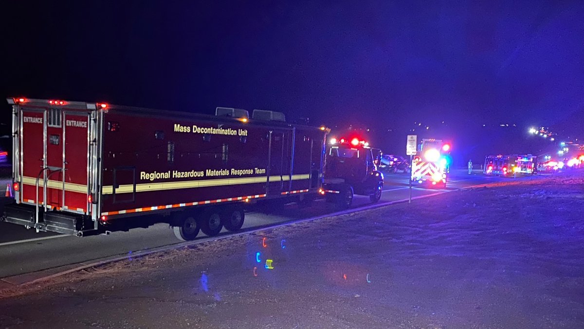 A @RenoPolice officer was taken to the hospital Monday night & a @RenoFireDept hazmat team was called to N. McCarran Boulevard near N. Virginia Street for possible fentanyl exposure