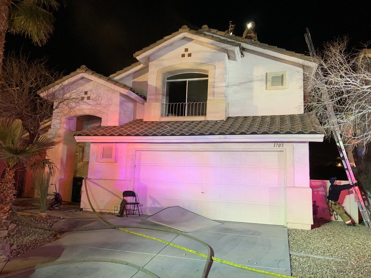 1705 Plata Pico Dr. fire in 2-sto house, water on fire- KNOCKDOWN, no injuries reported, cause U/I, appears in kitchen, no extension to 2nd floor or attic.  