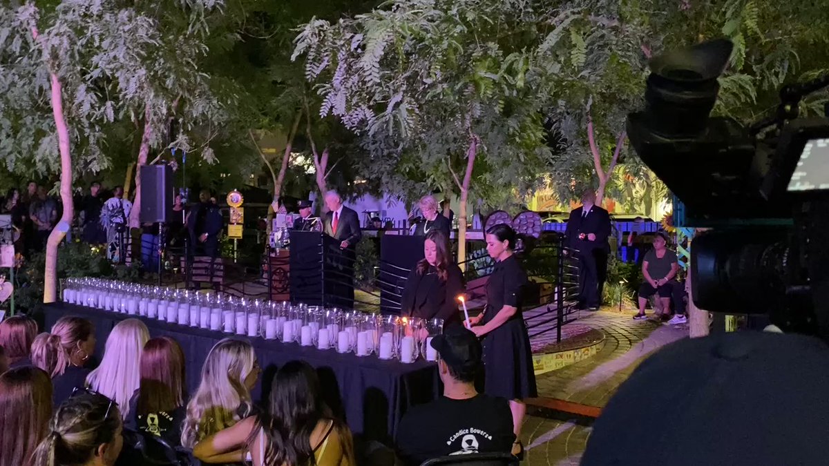 A somber anniversary as Las Vegas marks 5 years since 58 people were murdered at the Route 91 country music festival. Hundreds gathered at the Community Healing Garden downtown as the names of all victims were read and candles were lit