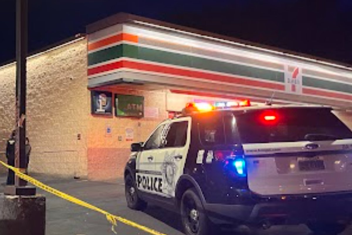 A man was fatally stabbed at a Las Vegas 7-Eleven on Tuesday night, according to the Metropolitan Police Department