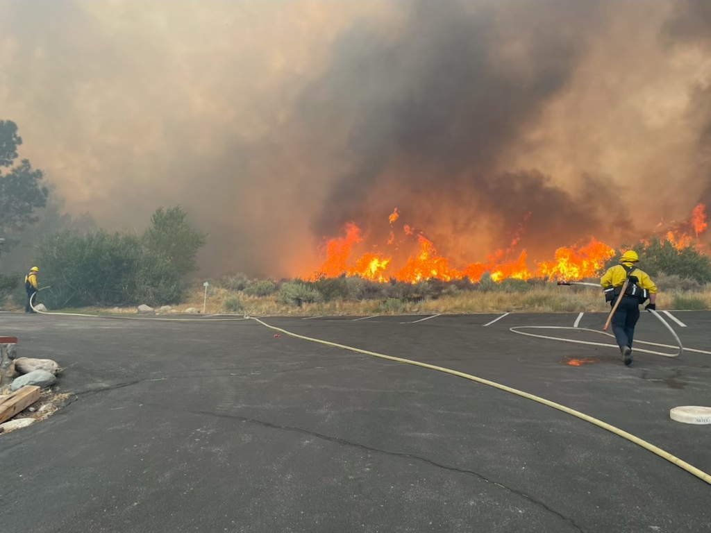 I-580 remains closed in both directions from Damonte Ranch Pkwy in south Reno to College Pkwy in north Carson.  