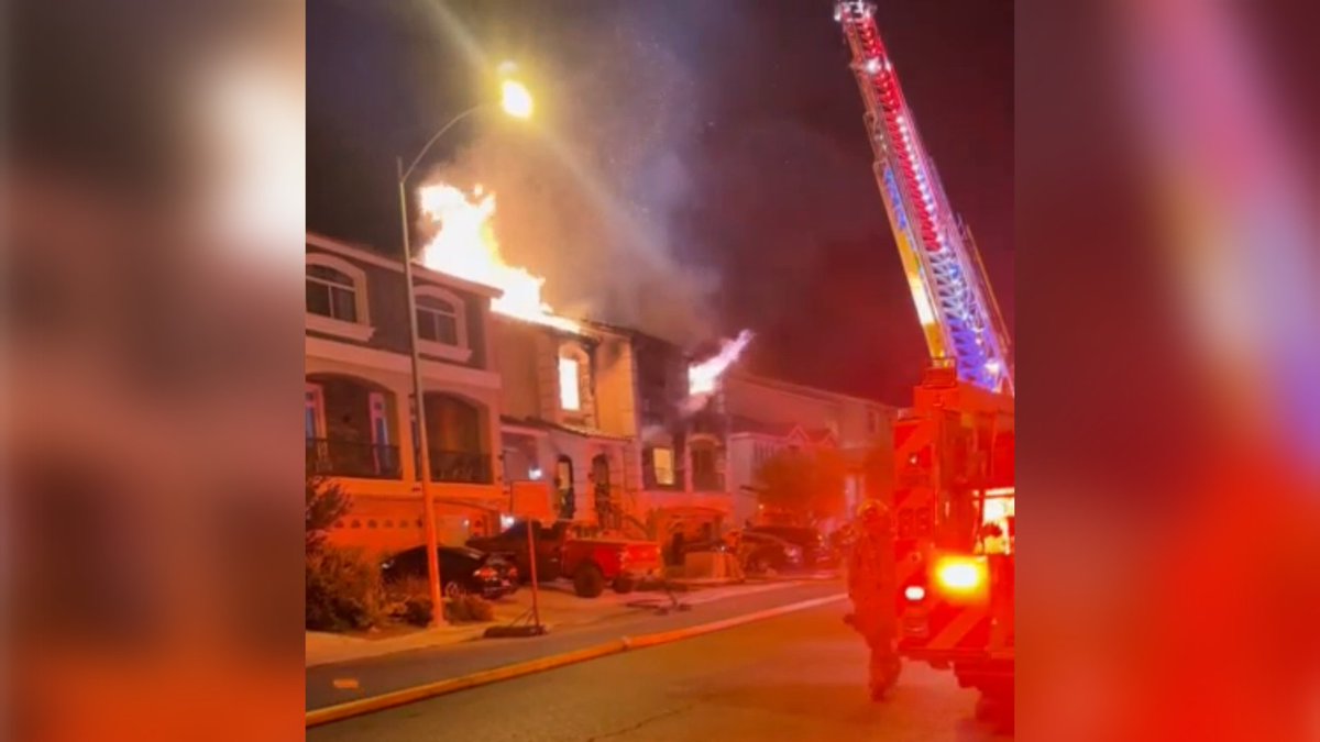 Four suspected occupants are unaccounted for after a two-alarm fire gutted a home in southwest Las Vegas this morning, according to a county official