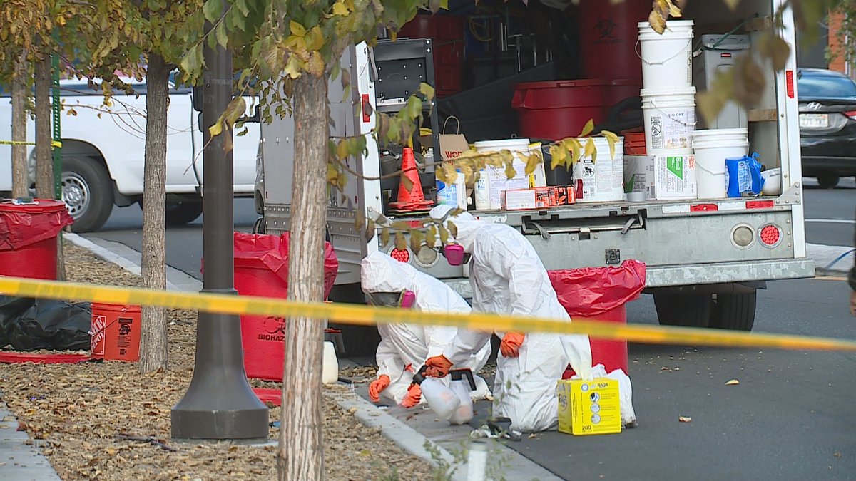 There's still a very active scene outside of Shea's Tavern in Midtown Reno after four people were shot early this morning. HAZMAT crews remain on scene cleaning up potential biohazard nearby. Police are still searching for the person responsible