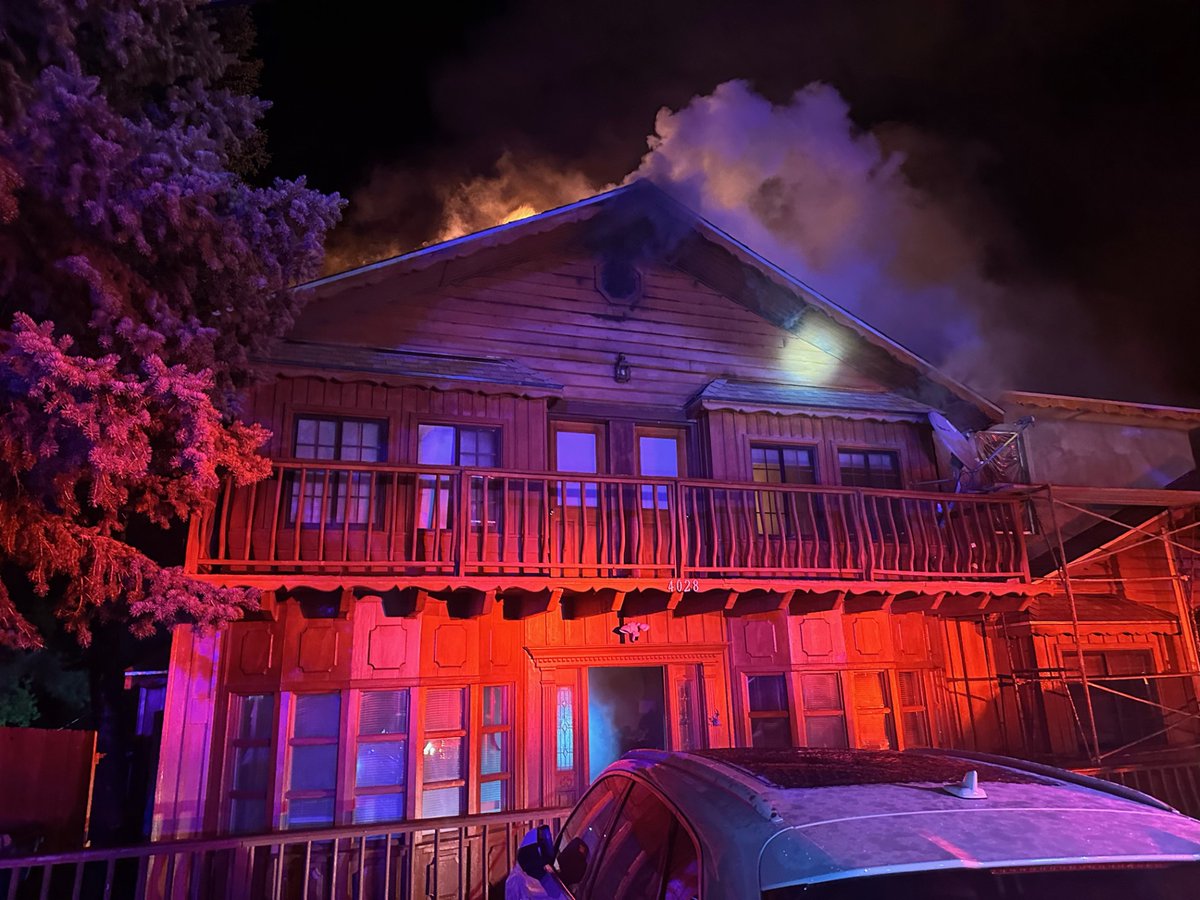 The roof of a Mt. Charleston home partially collapsed after catching fire Sunday night, firefighters say