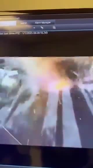 The moment when: A Tesla Cybertruck exploded in front of Trump's hotel in Las Vegas