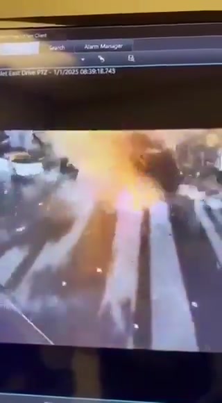 The moment when: A Tesla Cybertruck exploded in front of Trump's hotel in Las Vegas