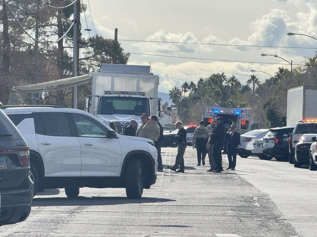 LVMPD investigating the second police shooting of the day by Sandhill and Sunset roads. It happened after 9 a.m.