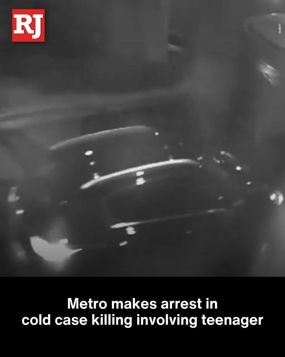 Las Vegas police on Tuesday arrested a man linked to a cold case killing in which a teenager was found outside a hospital with a gunshot wound, booking logs show