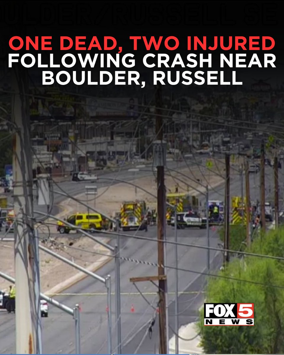 Las Vegas police are responding to a southeast valley crash that killed one person and left two others with life-threatening injuries Friday afternoon