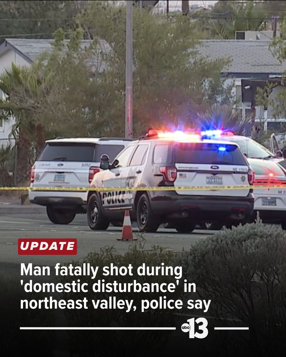 According to LVMPD, officers from the northeast area command responded to a call regarding a domestic disturbance event around 3:40 p.m. today