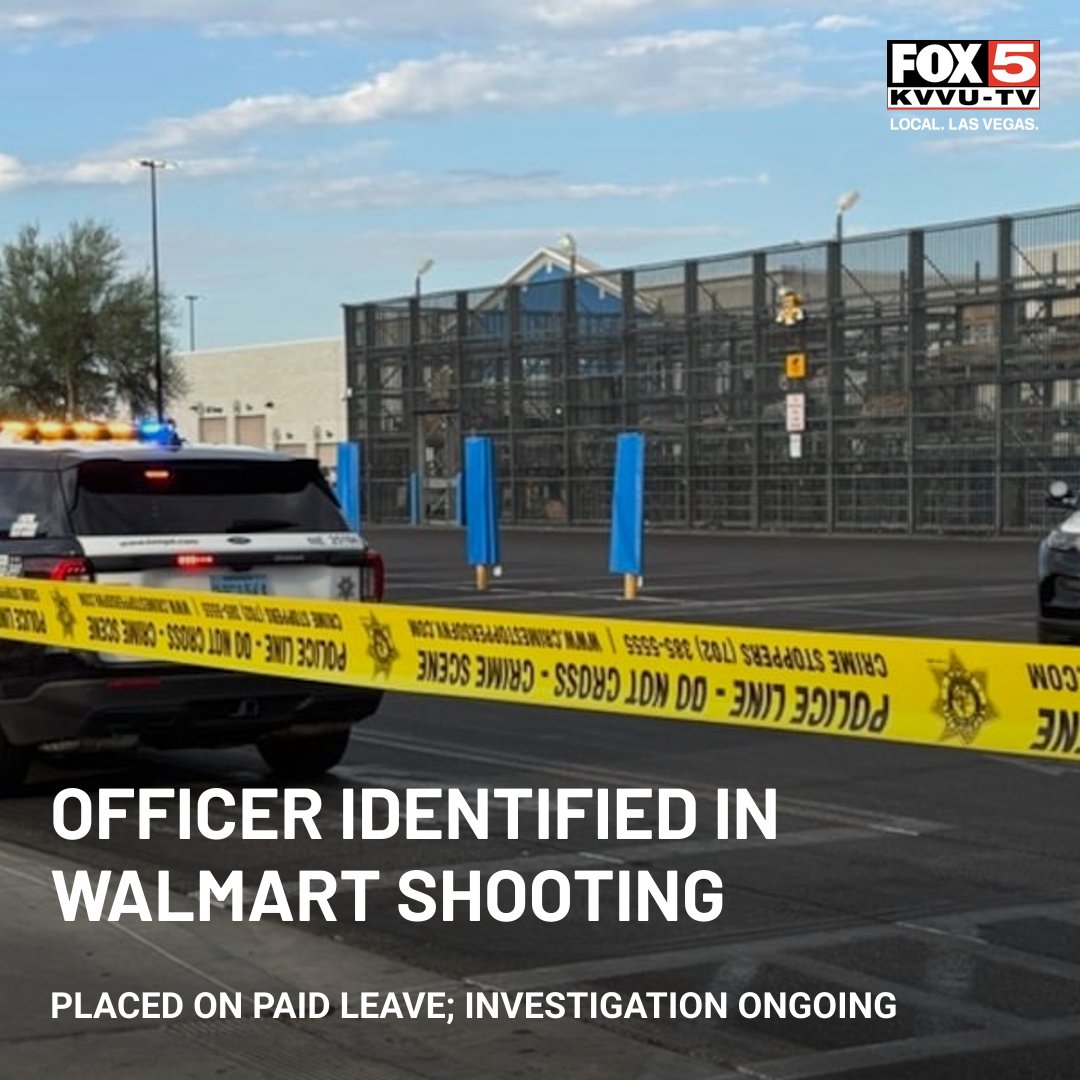 Officer identified in deadly shooting of alleged gunman inside Las Vegas Walmart