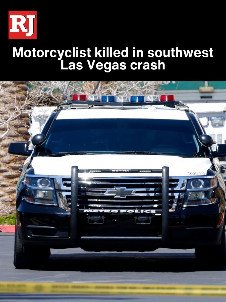 A motorcyclist was killed in a crash Friday in the southwest Las Vegas Valley